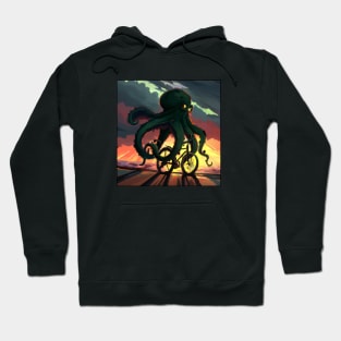 Octopus on a bike Hoodie